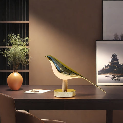 Vogelartige LED Lampe - Eleganz und Ruhe in jedem Raum