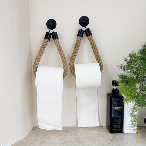 Toilettenpapierhalter aus Hanfseil - Für stilvolle Badezimmer