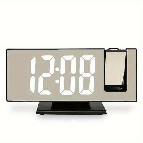 Digitale Spiegelwecker mit Projektionsfunktion – Großes LED-Display und multifunktionale Alarmfunktion