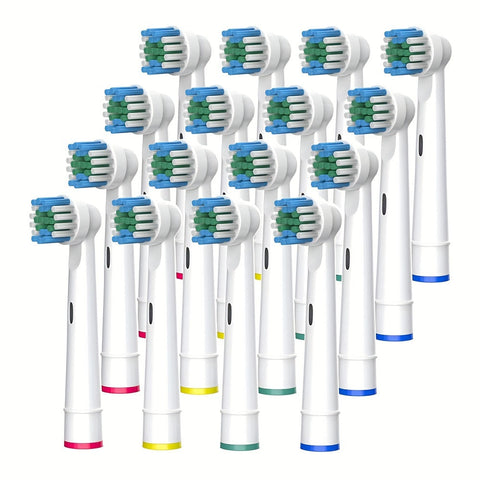 16 Ersatz-Zahnbürstenköpfe – Geeignet für Oral-B Modelle und Bietet Gründliche Reinigung