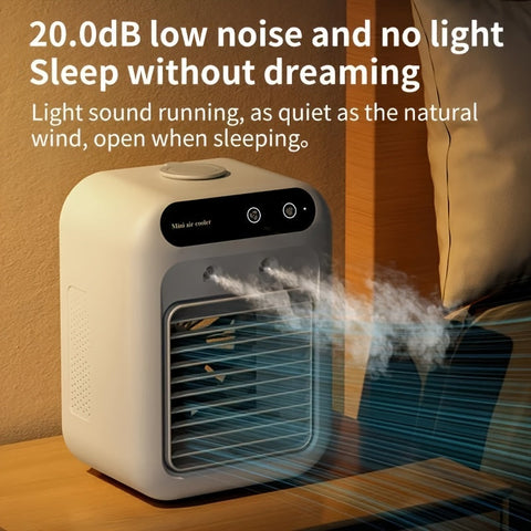Tragbarer Mini-Klimaanlage – All-in-One Luftbefeuchter & Ventilator