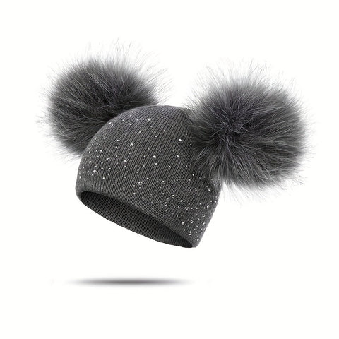 Lily Mädchen Pompon Mütze - Verspielt und Warm für die Wintermonate