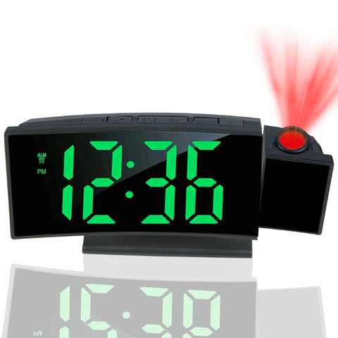 Digitale Projektionswecker – LED-Display und Schlummerfunktion mit einstellbarer Helligkeit