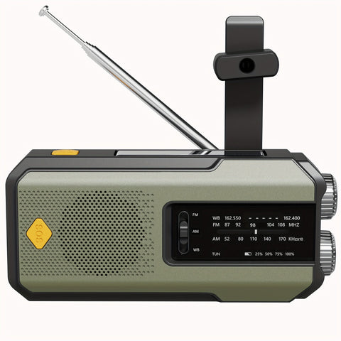 Daykit Tragbares AM/FM Radio – Mit Solarpanel und Taschenlampe