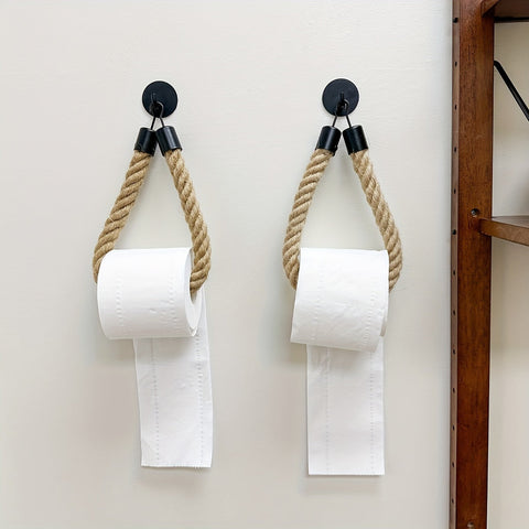 Toilettenpapierhalter aus Hanfseil - Für stilvolle Badezimmer