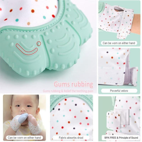 Baby Zahnungsberuhigende Handschuh – Komfort für dein Kleines