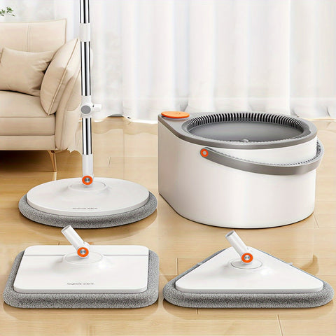 FlexiClean Spin Mop Set – Handsfree, Verstellbar und Effizient Reinigen