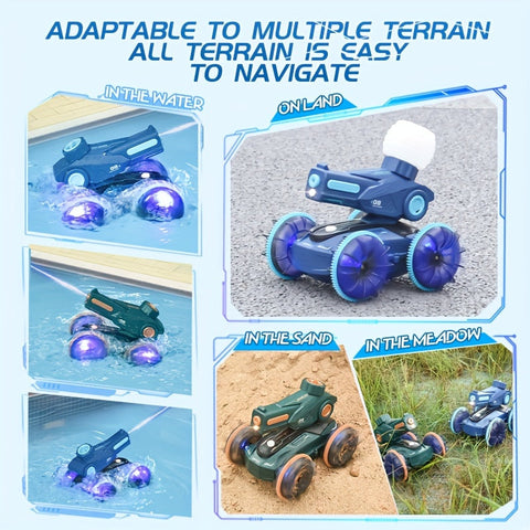 SplashRider Amphibisches RC Wasserkanone Truck – Spritziger Spielspaß
