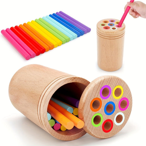 Bunte Balance-Stäbchen – Entwickle Hand-Augen-Koordination und Farben erkennen