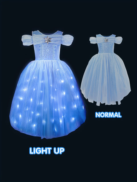Magisches LED Tutu Kleid für Mädchen - Verzauberndes Festliches Erlebnis