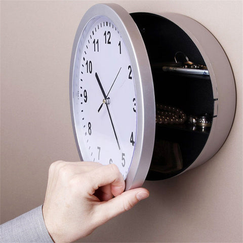 Wanduhr mit Verstecktem Aufbewahrungsfach – Praktisch und Diskret