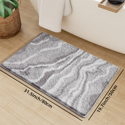 Fluffy Flocking Badmat – Absorbierend und Weich für Badezimmer oder Küche