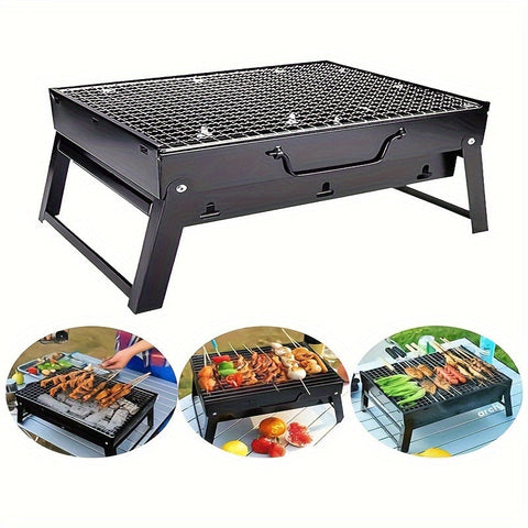 Zusammenklappbarer Holzkohlegrill – Kompakt und Outdoor-Bereit