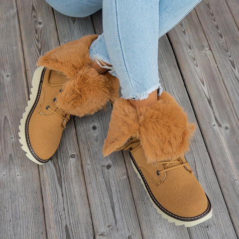 Lieke Winterstiefel mit Schnürsenkeln - Für Stil und Wärme