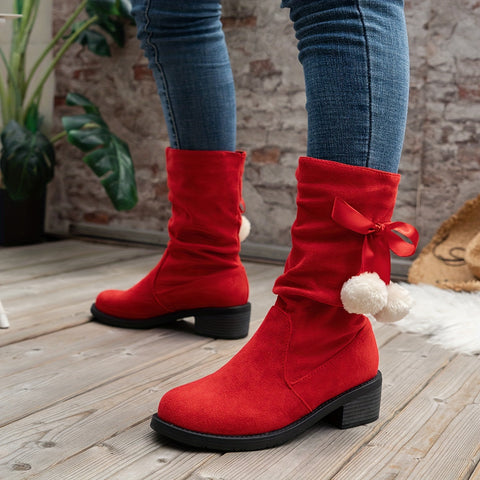 Femke Winterstiefel mit Pompom - Für einen verspielten Winterlook