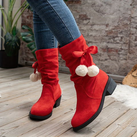 Femke Winterstiefel mit Pompom - Für einen verspielten Winterlook