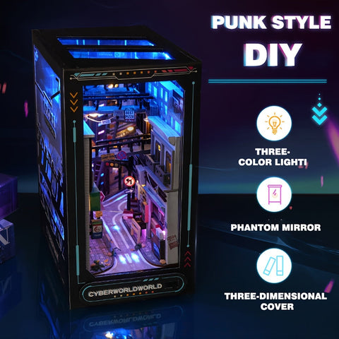 Cyberpunk DIY Cabin Kit – 3D Modell für Wohnkultur mit Beleuchtung