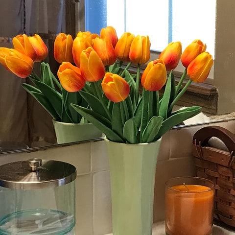 Set von 10 Realistischen Tulpen – Perfekt für Hochzeiten und Innendekoration
