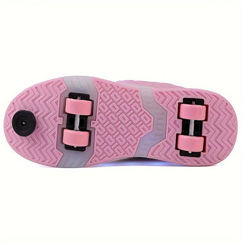 Leuchtende Rollschuh-Sneaker mit Flügeln – USB Aufladbar für Mädchen und Teenager