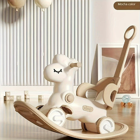 2-in-1 Baby Schaukelpferd und Laufrad - Sicheres und Lustiges Spielzeug