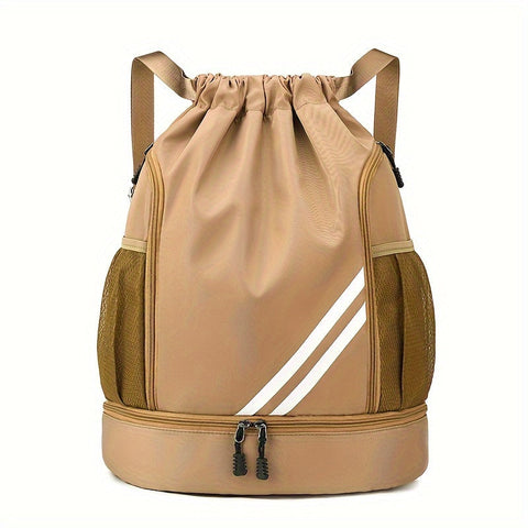 Stylische Nylon-Gymtasche mit Kordelzug – Praktisch und Wasserdicht für Sport und Reisen