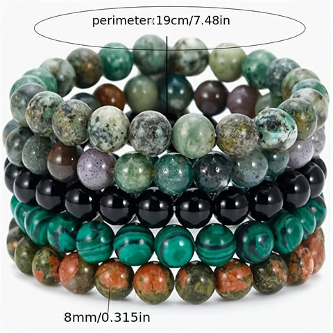 Edelstein Eleganz Armbandenset - Für Natürliche Schönheit