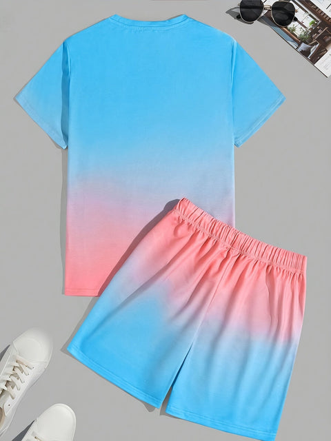 Trendige Bequeme Herren Sommeroutfit - Bequemes T-Shirt und Shorts für einen lässigen Stil