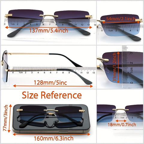 Stilvolle rahmenlose Sonnenbrille – Trendy und komfortabel für Männer