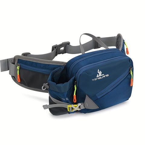 Vielseitige Lauf-Hüfttasche mit Wasserflaschenhalter – Langlebiges Nylon mit Reißverschlüssen für Wandern und Marathons