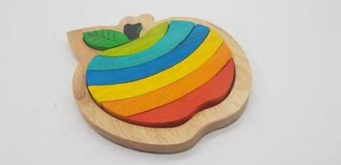 Bunte Apfelpuzzle – Für lehrreiche Spiele