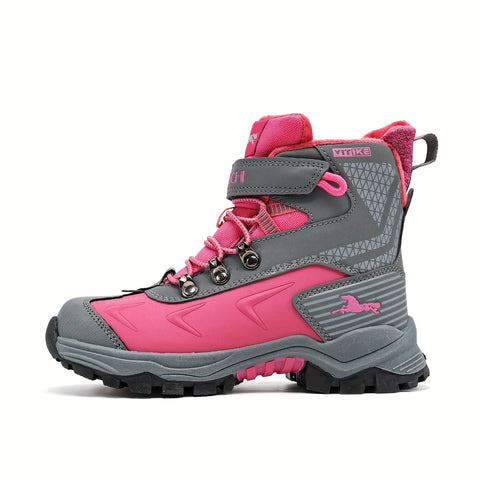 Damen High-Top Schneestiefel – Rutschfeste Wanderschuhe mit Warmfutter