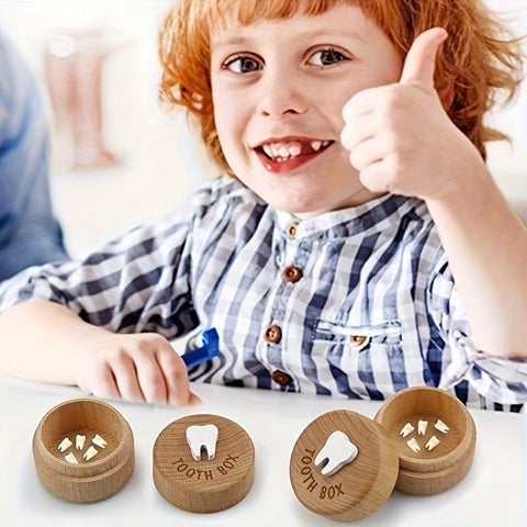 Zahnfee Box für Kinder - Holz Zahnbox als Erinnerung und Souvenir