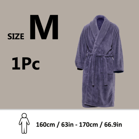 Luxe Unisex Coral Fleece Bademantel – Ultraweich und Warm für Deinen Komfort