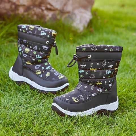 Verspielte Abenteurer Schneestiefel für Kinder - Warm und Sicher für Draußen