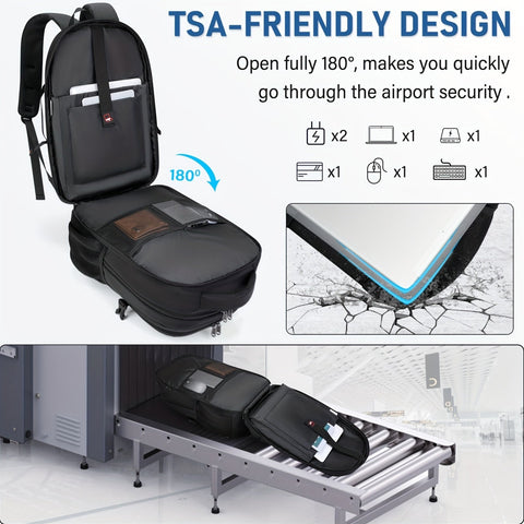 Multifunktionaler Rucksack - Geräumig, praktisch und ideal für Arbeit oder Reisen