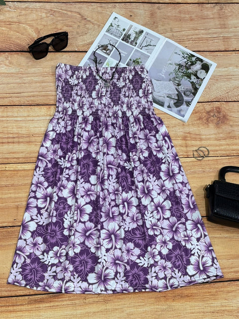 Bohemian Blumen Smock Tube Kleid – Fröhlich und Bequem für Sommerausflüge