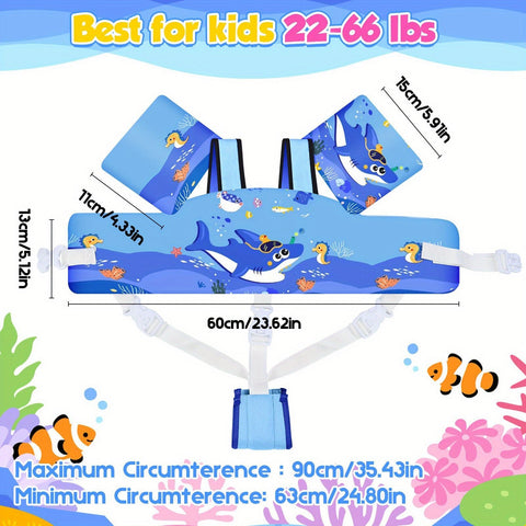 DinoGuard Kinder Schwimmweste – Abnehmbare Flügel & Sichere Passform