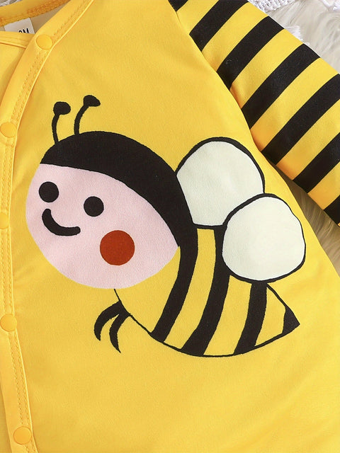 Süßes Bienen Jumpsuit Set – Perfekt für Outdoor-Abenteuer für Babys