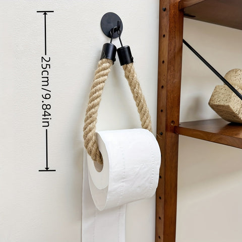Toilettenpapierhalter aus Hanfseil - Für stilvolle Badezimmer