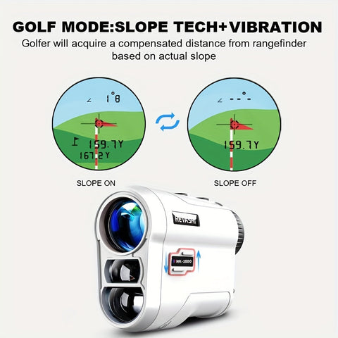 Fortgeschrittener Golfentfernungsmesser - Präzise Messungen mit Neigungsanpassung und Vibrationsfeedback