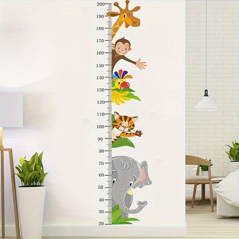 Tierwachstumsmesser Wandsticker - Spielerisches Messen für Kinder