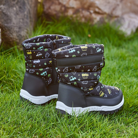 Verspielte Abenteurer Schneestiefel für Kinder - Warm und Sicher für Draußen