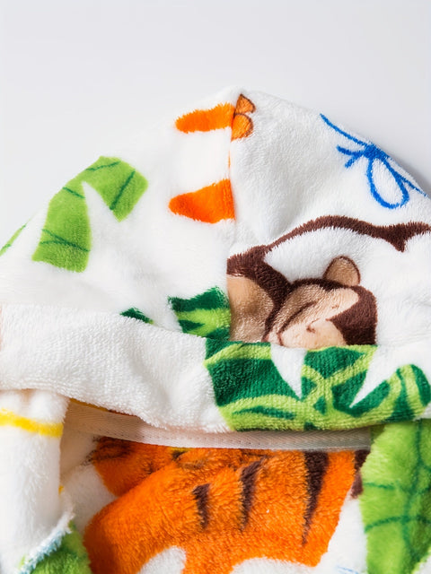 Flanell Kinderbademantel mit Tierdruck – Superweich und Bequem für Jungen und Mädchen