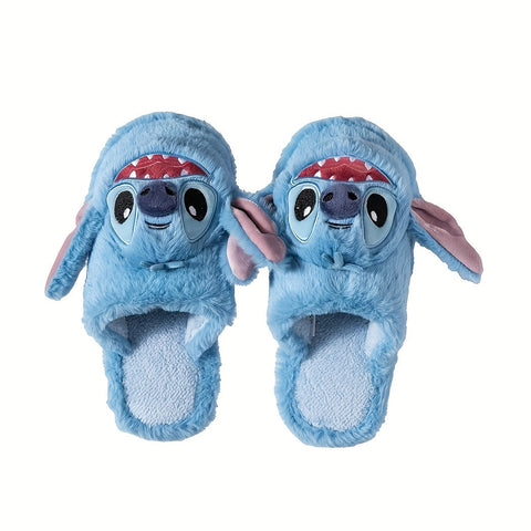 Disney Stitch Plüsch Hausschuhe – Weiche und Warme Hausschuhe für Kalte Tage