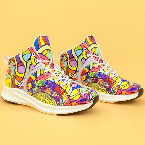 Damen Bunte Sneakers – Rutschfeste Ganzjahresschuhe