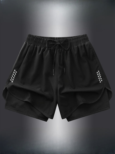 Geometrische Sportshorts für Damen – Stilvoll und Atmungsaktiv für Fitness und Laufen