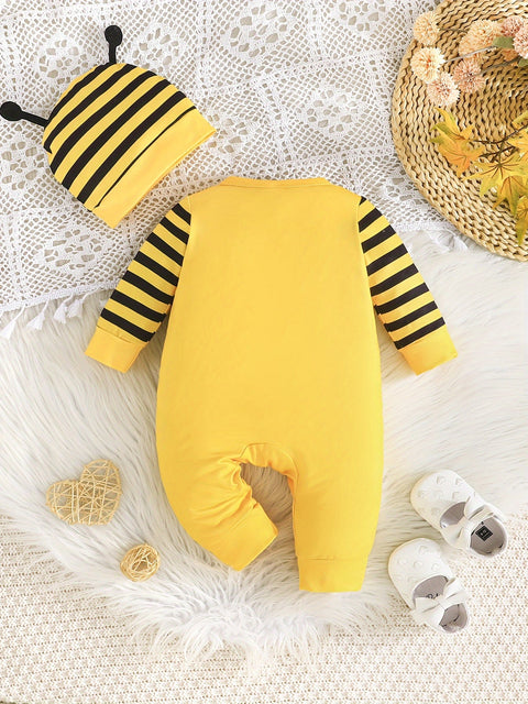 Süßes Bienen Jumpsuit Set – Perfekt für Outdoor-Abenteuer für Babys