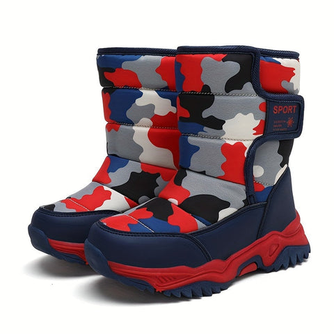 Trendige Camouflage Schneestiefel - Für Abenteurer