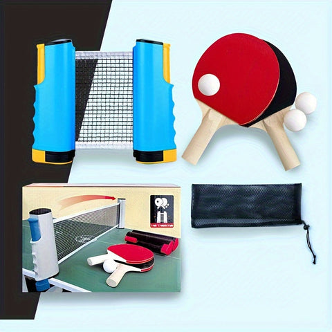 Tragbares Tischtennis-Set - Ideal für drinnen und draußen
