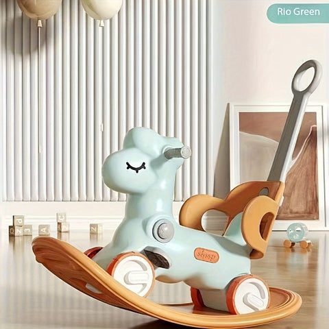 2-in-1 Baby Schaukelpferd und Laufrad - Sicheres und Lustiges Spielzeug